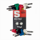 Stagg SPC010L E Pedal Patch Cables - Pack of 6