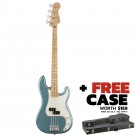 Fender Player Precision Bass with Maple Fingerboard in Tidepool + FREE CASE