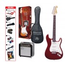 SX 3/4 Size Electric Guitar Kit in Candy Apple Red