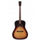 Tasman TA200D-EL LH Drop Shoulder Acoustic Electric Guitar w/ Case