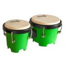 Mano Percussion 4.5" & 5" Mini Plastic Bongos Green