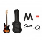Squier Affinity Series™ Precision Bass PJ Pack, Sunburst with Gig Bag and Accessories
