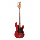 SX P&J Bass in Red includes Gig Bag