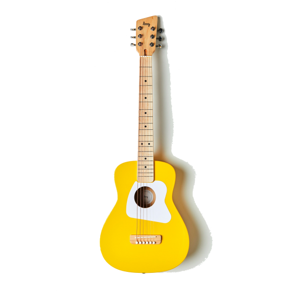 Loog Pro VI Acoustic Guitar Yellow - Great for Kids