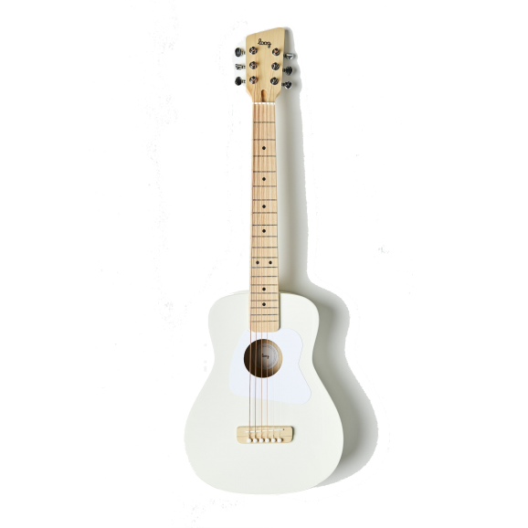 Loog Pro VI Acoustic Guitar White - Great for Kids