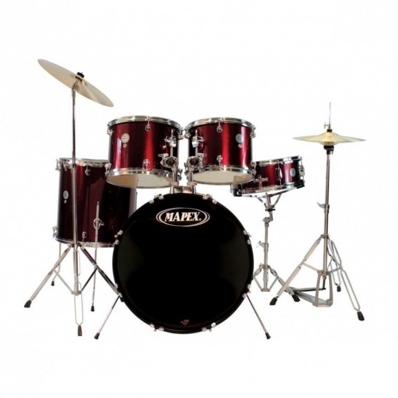Mapex Prodigy 5 Pce 20" Fusion Drum Kit in Dark Red