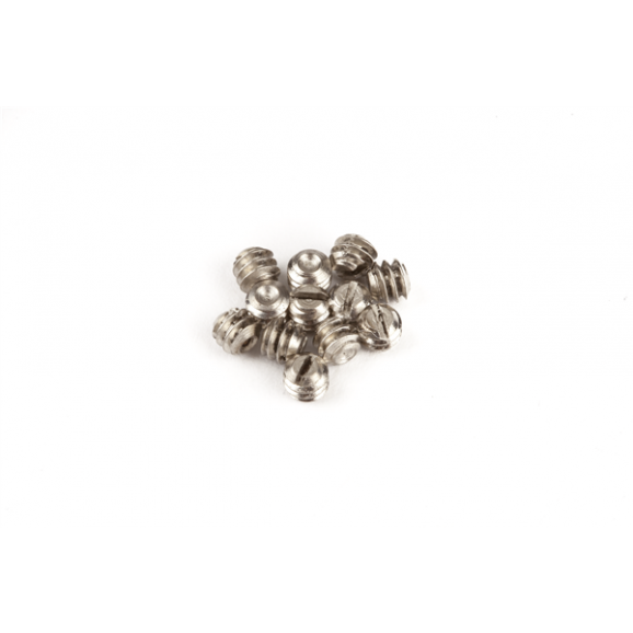 Fender (Parts) - Stacked Control Knob Mounting Screws, (6-32 X 1/8") Slotted, Nickel (12)