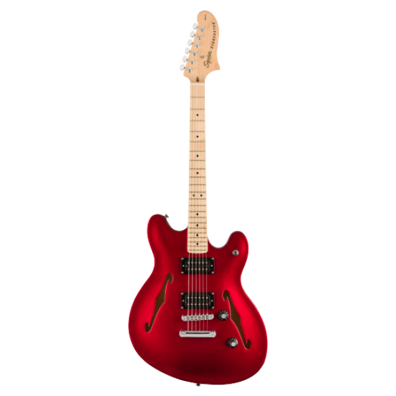 Squier Affinity Series Starcaster with Maple Fingerboard in Candy Apple Red