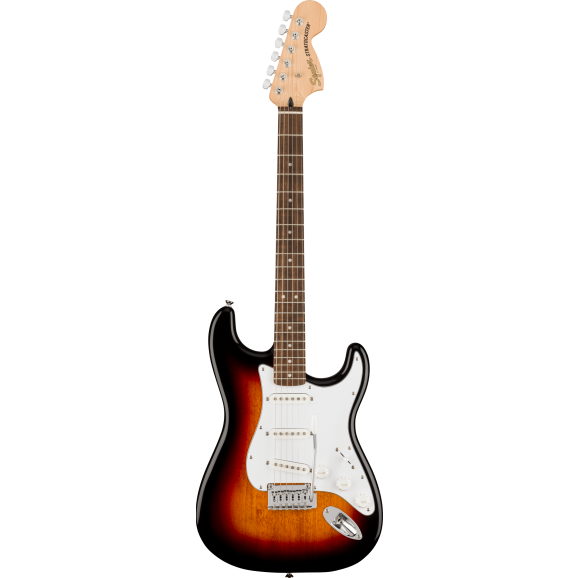 Squier Affinity Series™ Stratocaster, Laurel Fingerboard, White Pickguard, 3-Color Sunburst