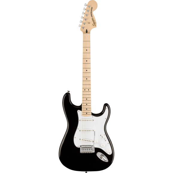 Squier Affinity Series™ Stratocaster, Maple Fingerboard, White Pickguard, Black