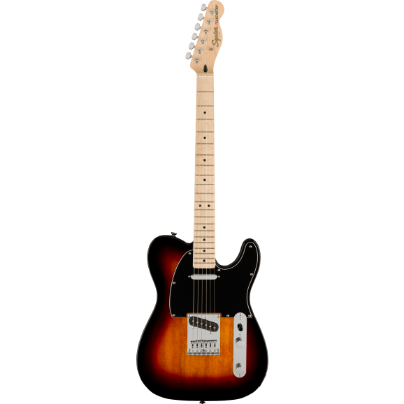 Squier Affinity Series Telecaster With Maple Fingerboard With Black Pickguard In 3-Colour Sunburst