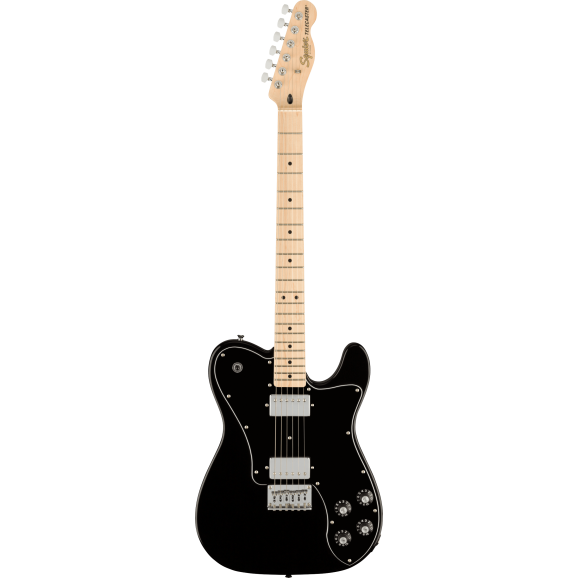 Squier Affinity Series Telecaster Deluxe With Maple Fingerboard Black Pickguard In Black