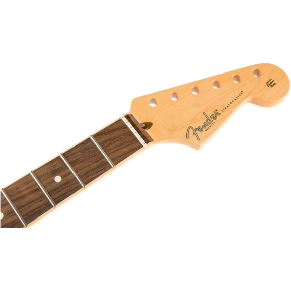 Fender (Parts) - American Channel Bound Stratocaster Neck, 21 Med Jumbo Frets, Rosewood