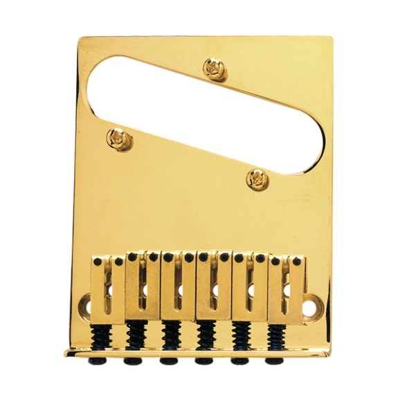 Fender (Parts) - 6-Saddle American Series Telecaster Bridge Assembly (Gold)