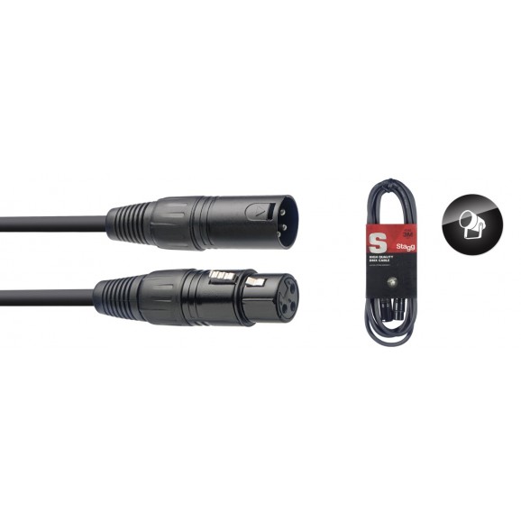 Stagg - Dmx Lighting Cable, 3 Pin XLR, 3 M (10')