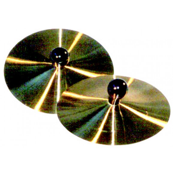 CPK 7" Brass  Hand Cymbals with Wood Knob handle