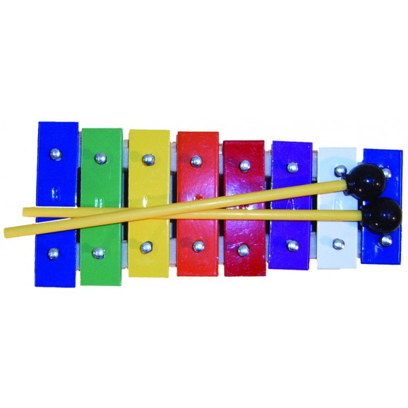 Mano Percussion 8 Note Glockenspiel  Coloured notes