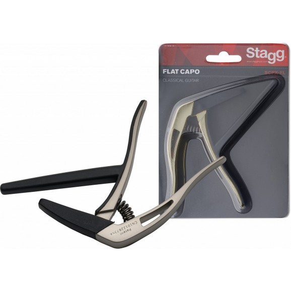 Stagg SCPX-FL-BG Flat "Trigger" Capo For Classical Guitar