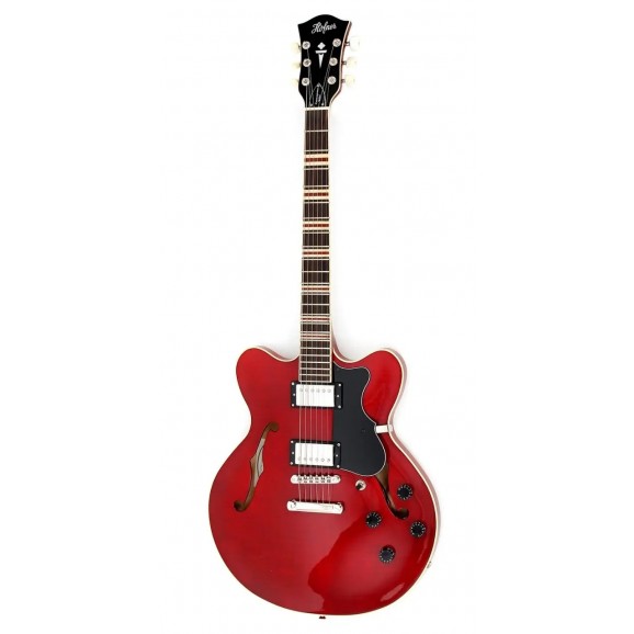 Hofner Verythin CT Transparent Red with Case