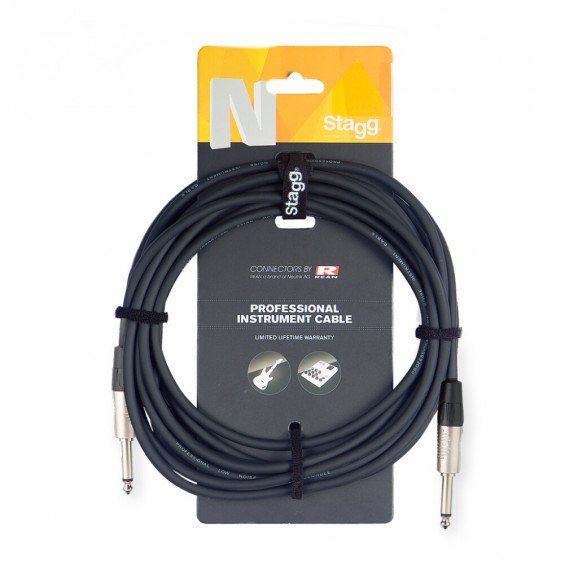 Stagg NGC6R Instrument Cable Jack/Jack (M/M), 6 M (20'ft)