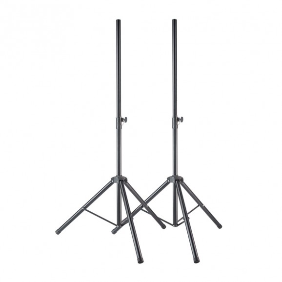 Stagg Metal Speaker Stand Pair with Folding Legs and Carry Bag