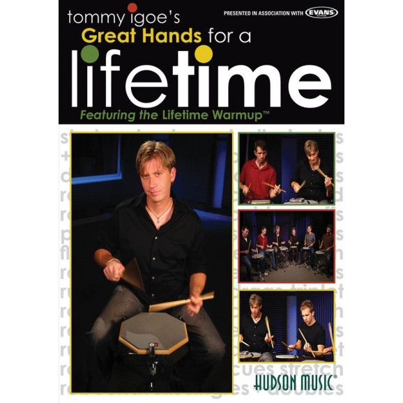 Tommy Igoe - Great Hands for a Lifetime -  Tommy Igoe   (Drums)  - Hudson Music. DVD Book