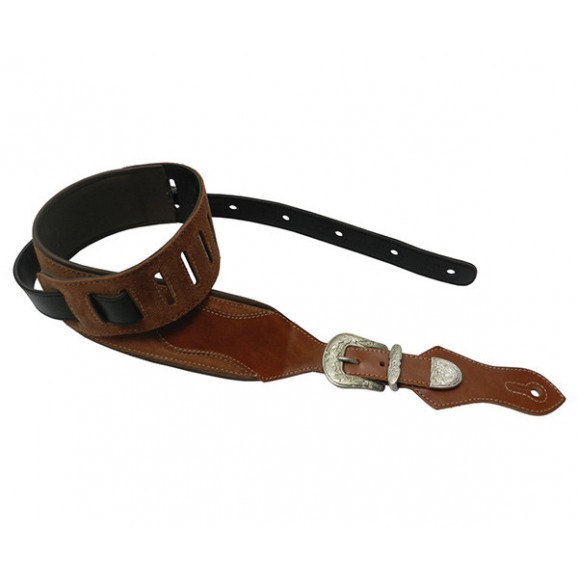 Basso Guitar Strap - Country Brown Leather