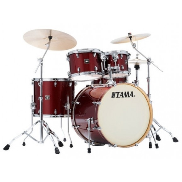 Tama Superstar Classic 5pce 22" Euro size Drum Kit in Dark Red Sparkle