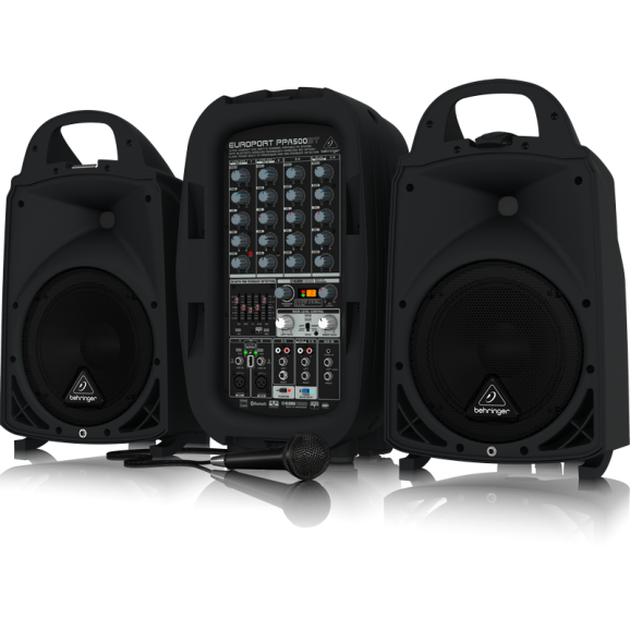 Behringer PPA500BT Ultra Compact 500 Watt 6 Channel Portable Pa System