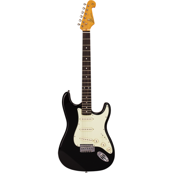 SX Vintage Style SC Electric Guitar in Black