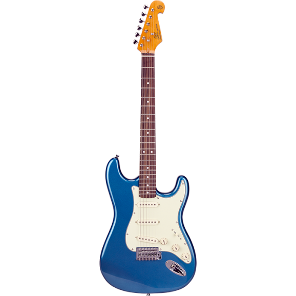 SX Vintage Style SC Electric Guitar in Lake Placid Blue