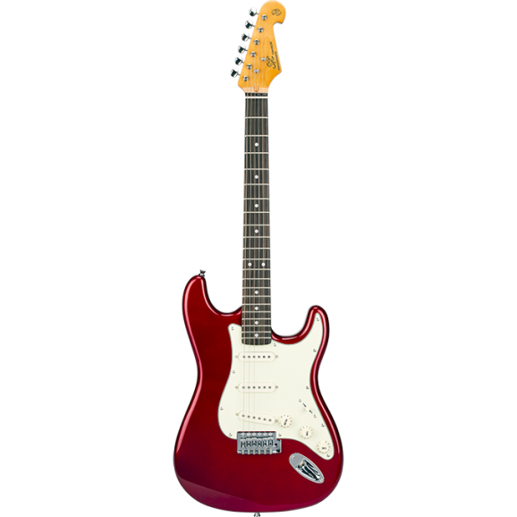 SX Vintage Style SC Electric Guitar in Candy Apple Red