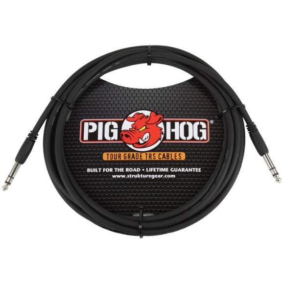 Pig Hog Cable - 1/4" TRS, 10 ft