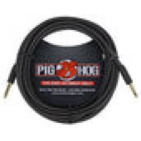 Pig Hog "Black Woven" Instrument Cable, 20ft.