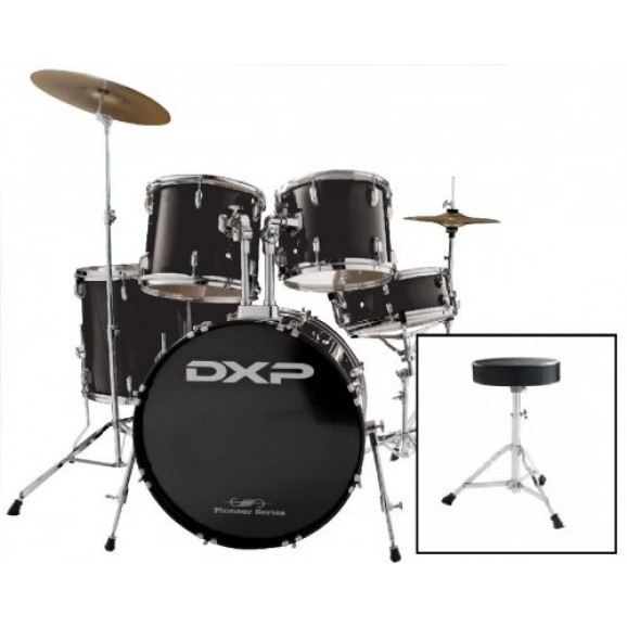 DXP 22" Rock Drum Kit Package in Black