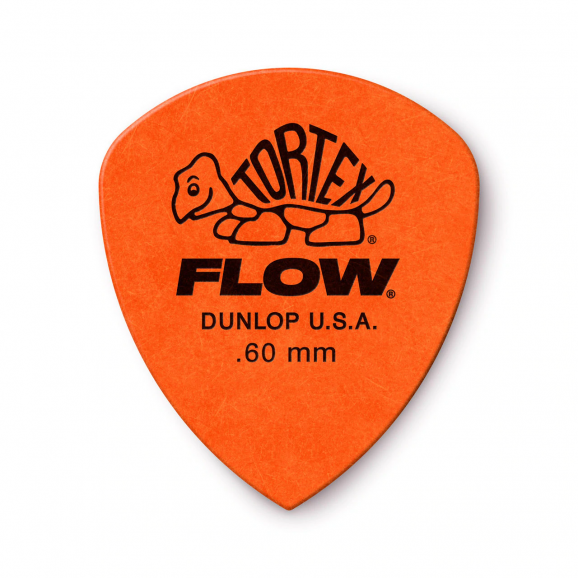 JIM DUNLOP - 60TFL TORTEX® FLOW®  TORTEX® FLOW® Standard Guitar Pick  .60mm.  Orange