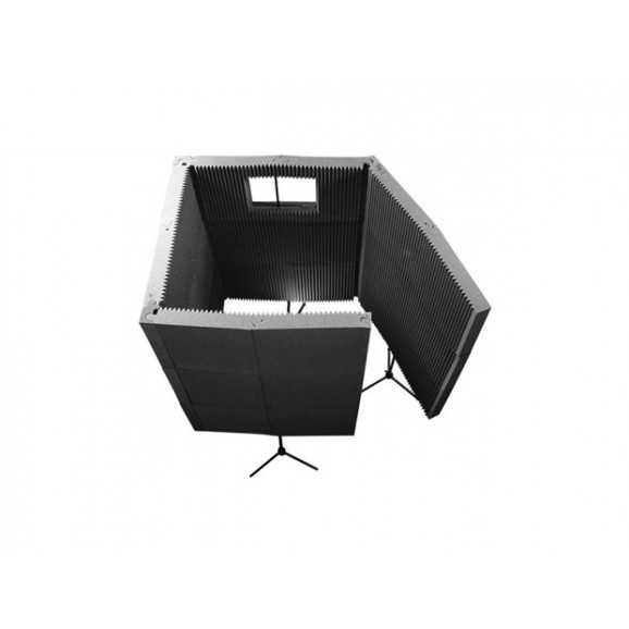 Auralex MAX-Wall 1141: 4-Wall Isolation Booth - Charcoal