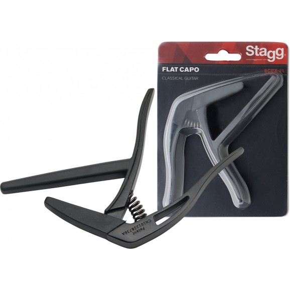 Stagg - Flat "Trigger" Capo For Classical Guitar