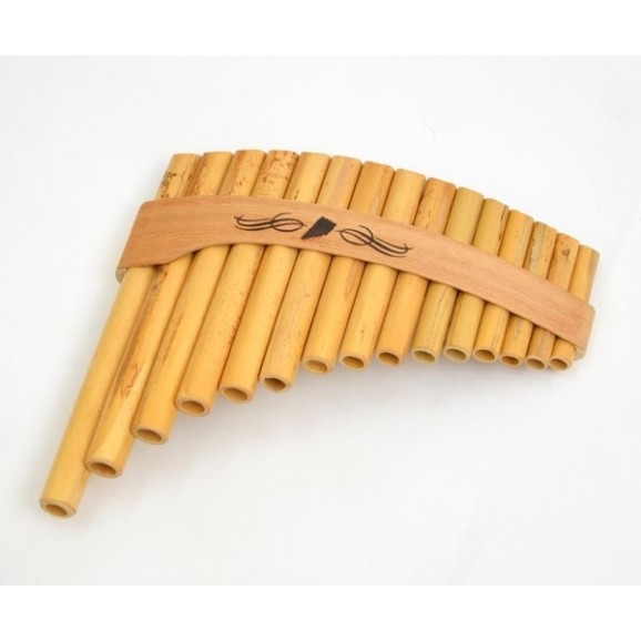 Schwarz Roumaines 15 Note C Curved Bamboo Panpipe Panflute Pan Flute