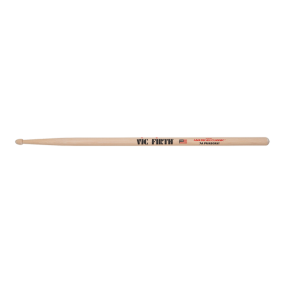 Vic Firth - American Classic 7A PureGrit -- No Finish, Abrasive Wood Texture Drumsticks