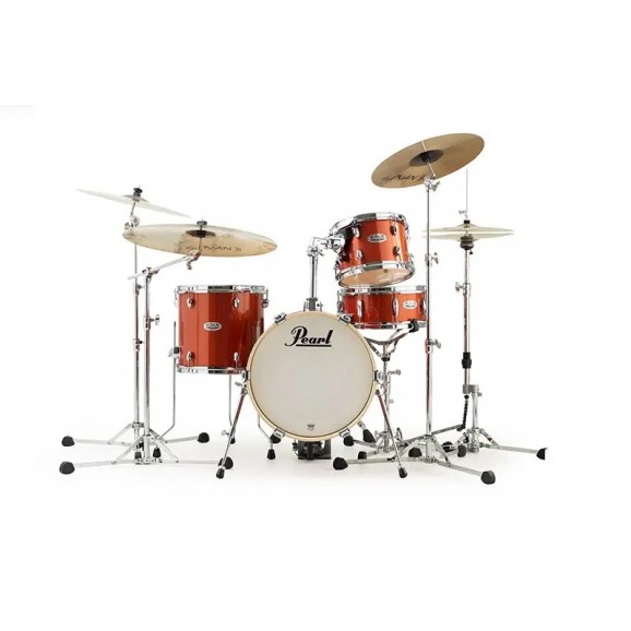 Pearl Midtown 4pc Drum Kit w/Hardware - Orange Crush