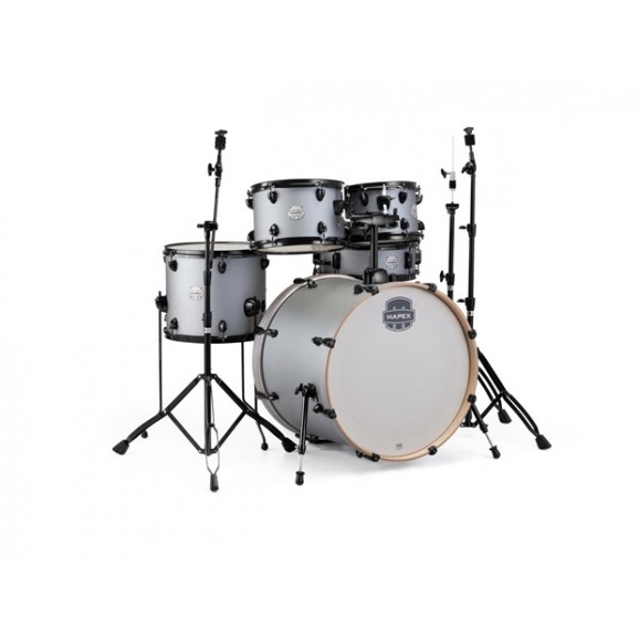 Mapex Storm 5 Pce 22" Euro Drum Kit with Hardware in Textured Grey