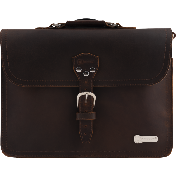 Charvel Limited Edition Leather Laptop Bag, Brown