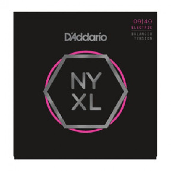 D'Addario NYXL0940BT Nickel Wound Balanced Tension Super Light 09-40 Electric Guitar Strings