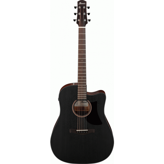 Ibanez AAD190CE Weathered Black Open Pore Acoustic Guitar