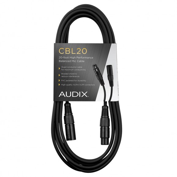 Audix ADX-CBL20 20 Foot XLR-XLR Mic Cable