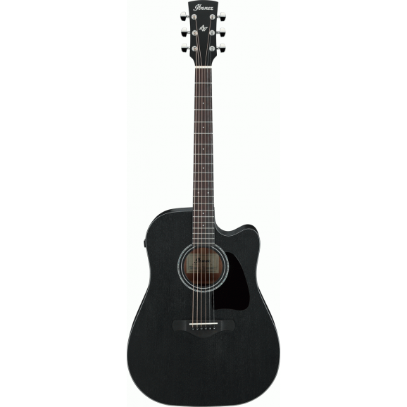 Ibanez AW1040CE Weathered Black Open Pore Acoutics Guitar All Solid