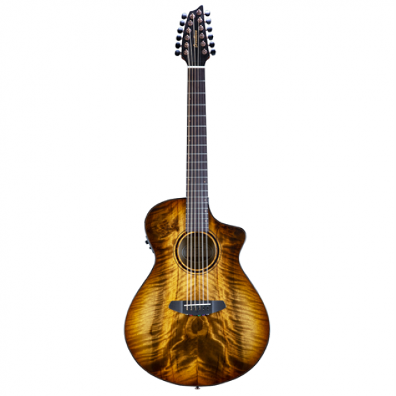 Breedlove ECO Collection Pursuit Exotic Series Concert Amber 12-String CE Myrtlewood