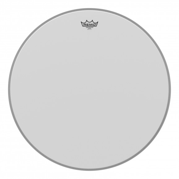 Remo 24" White Coated Ambassador Bass Drumhead