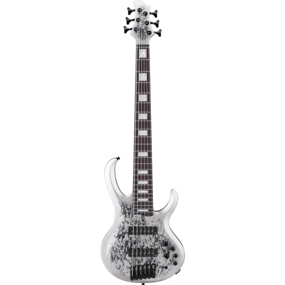 Ibanez BTB25TH6SLM 6 String Electric Bass Guitar Silver Blizzard Matte